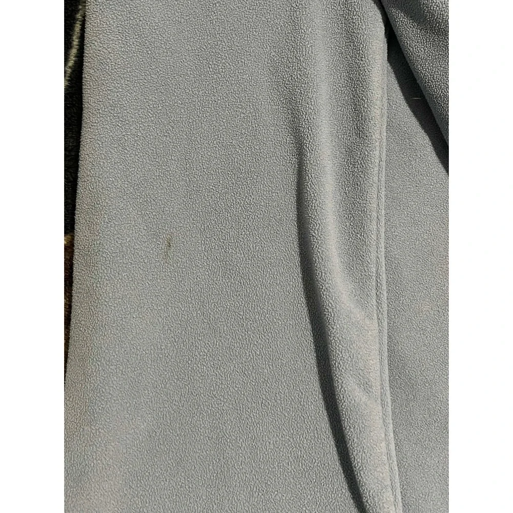The North Face‎ Fleece Pullover Mens L Blue TKA 100 Quarter Zip Mock Neck Logo